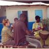 Training with the band, Gambia 08